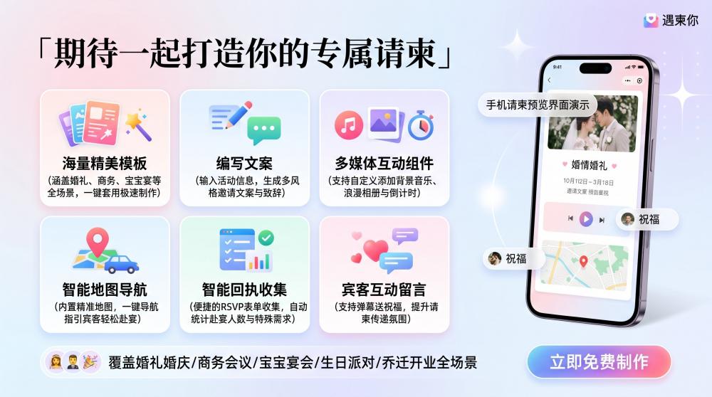 年会成本省一半！免费模板+零门槛操作，小白也能做出高级感邀请函
